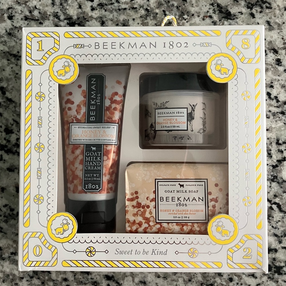 NWOT Beekman 1802 Honey & Orange Blossom Hand Cream and Soap Gift Set